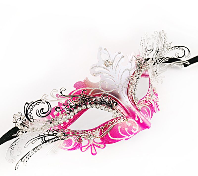 Hot Pink and Silver Laser Cut Metal Masquerade Mask – Maskarade – New  Orleans Best Mask Store – Imported Mask, Handmade Masks