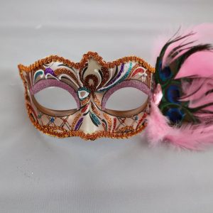 Hot Pink and Silver Laser Cut Metal Masquerade Mask – Maskarade