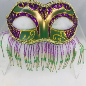 Mardi Gras New Orleans Louisiana Masks Travel Souvenir Keychain